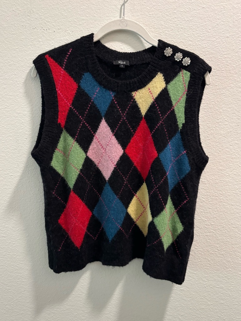 Rails Christie Vest In Argyle, Size S